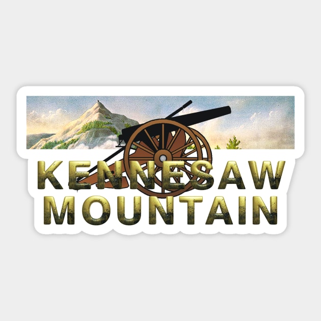 Kennesaw Mountain Sticker by teepossible